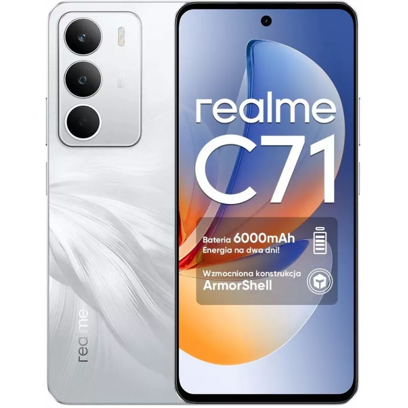 Realme C71 4GB RAM 256GB muisti White Swan OEM
