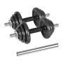 REBEL ACTIVE säädettävät käsipainot laukussa 20 kg tangolla