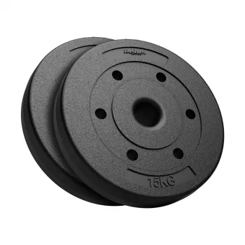 REBEL ACTIVE bitumipainosarja 2x15kg, 51mm reikä - olympiatankoihin