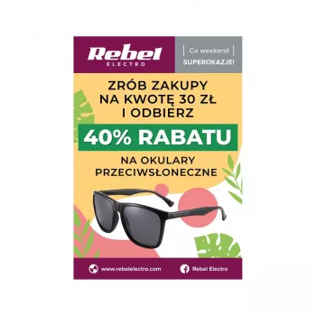 Rebel Electro mainosjuliste – silmälasikampanja A2