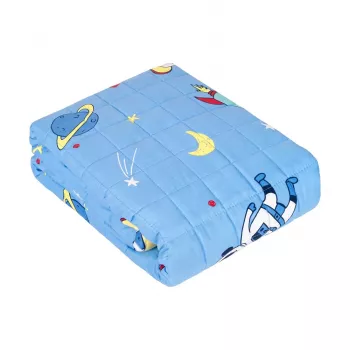 REBEL Premium-painopeitto lapsille, puuvilla, kosmos-kuvio, 100x150 cm, 5 kg