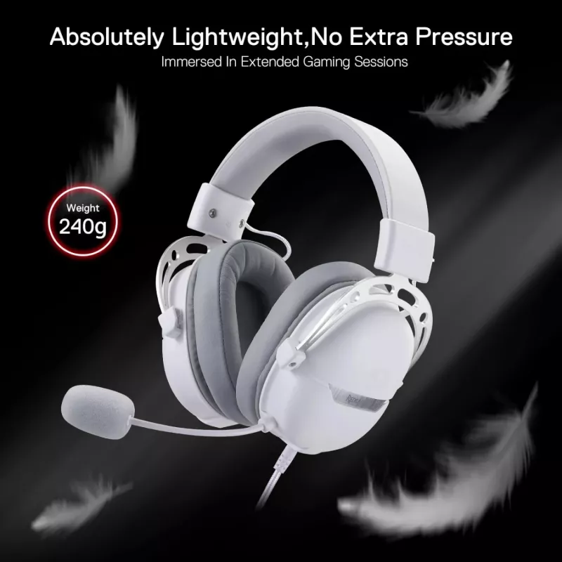 Redragon Aurora Over-Ear -pelikuulokkeet, valkoinen