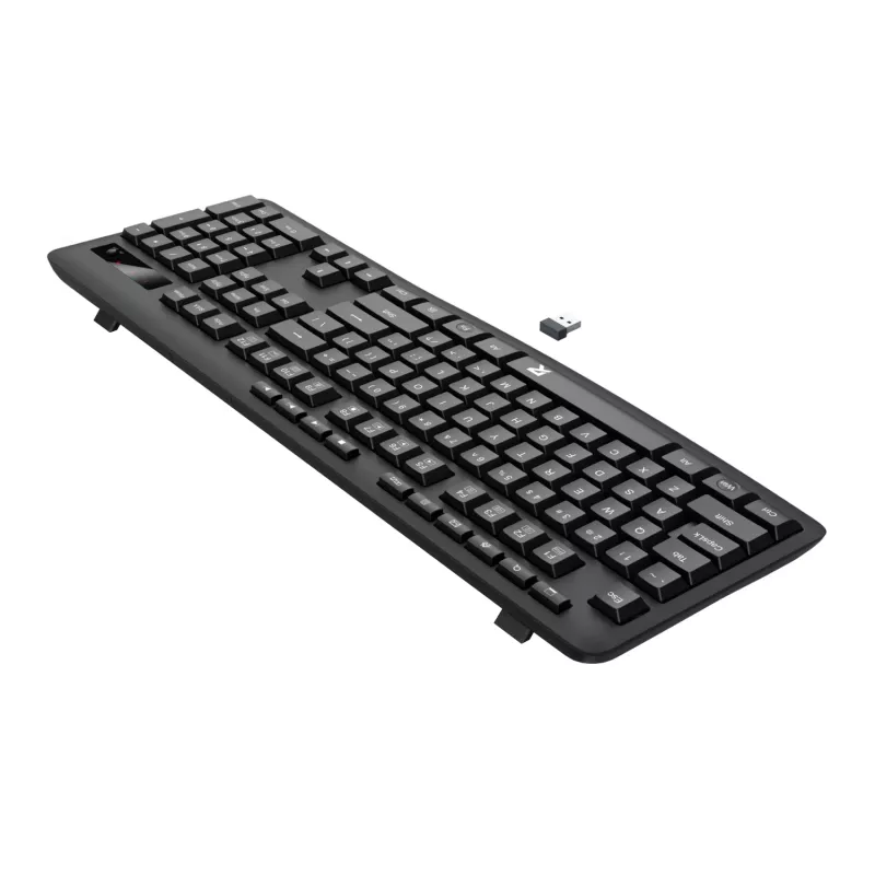 Redragon BK-7367 Full-size ergonominen langaton kalvotoimistinäppäimistö - musta