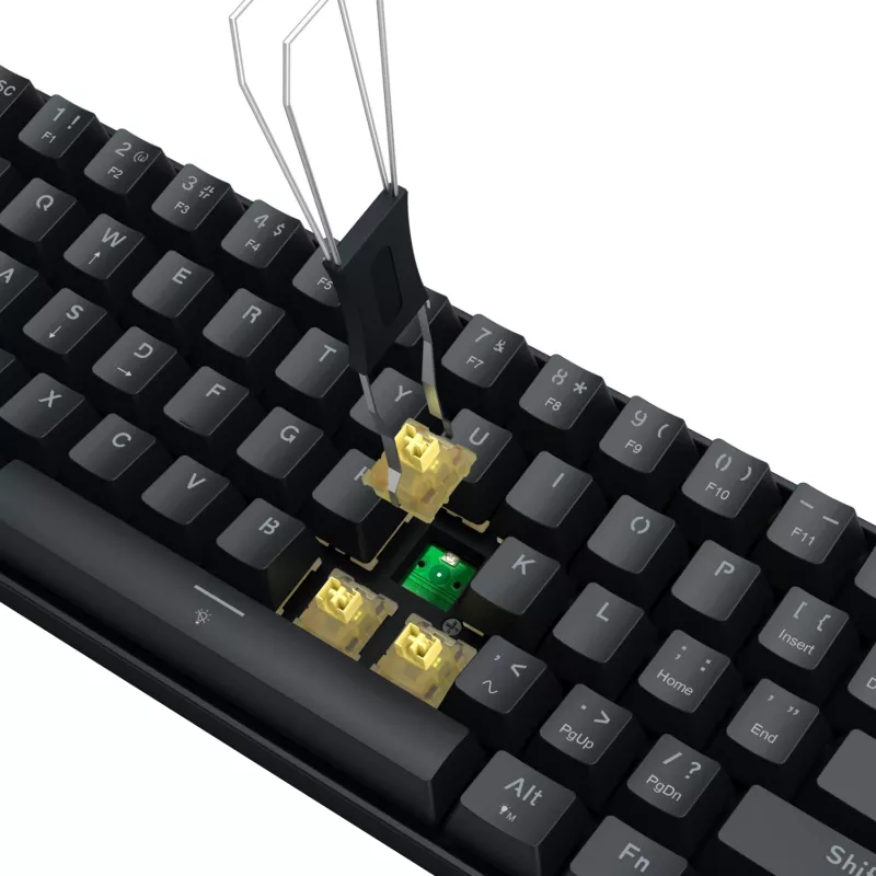 Redragon FIZZ Magnetic Plus 60% RGB pelinäppäimistö - musta