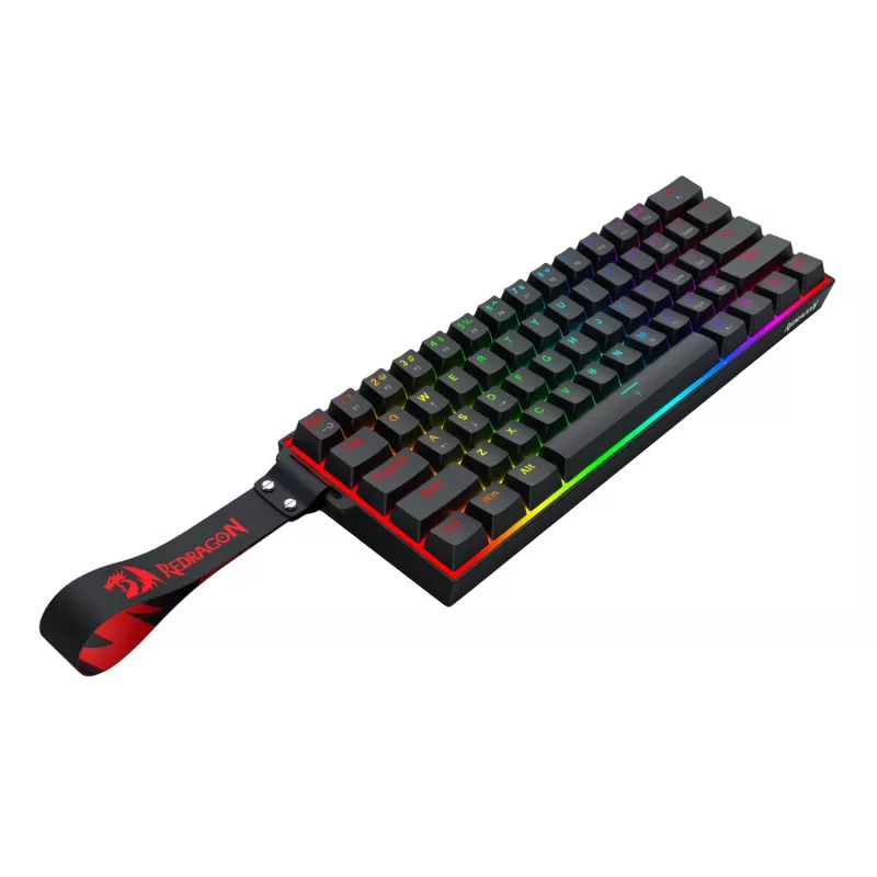 Redragon FIZZ Magnetic Plus 60% RGB pelinäppäimistö - musta