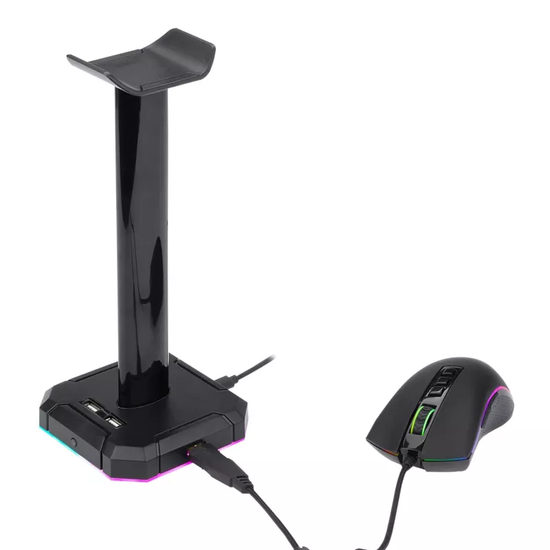 Redragon HA300 Scepter Pro RGB -kuuloketeline 4-porttisella USB 2.0 -keskittimellä