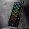 REDRAGON Horus Mini Pro 61-näppäiminen tri-mode langaton RGB low profile mekaaninen pelinäppäimistö - musta (Red Switch)