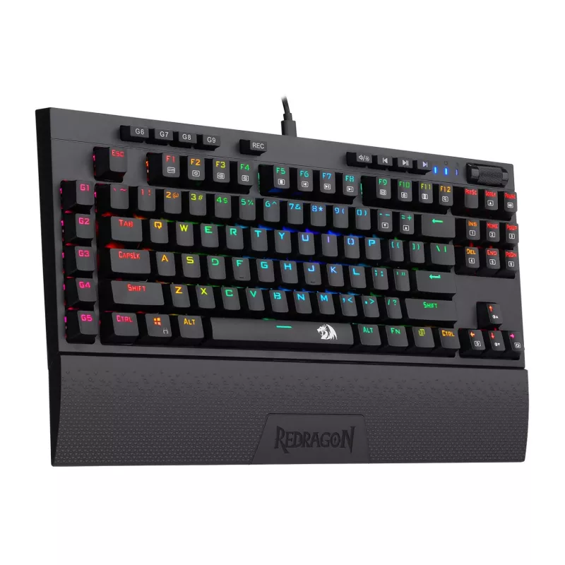 Redragon K588 RGB Pro BROADSWORD TKL mekaaninen langallinen pelinäppäimistö - musta