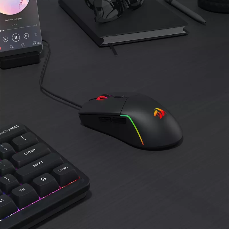 Redragon M730-RGB NAGA RGB 10000 DPI langallinen pelihiiri