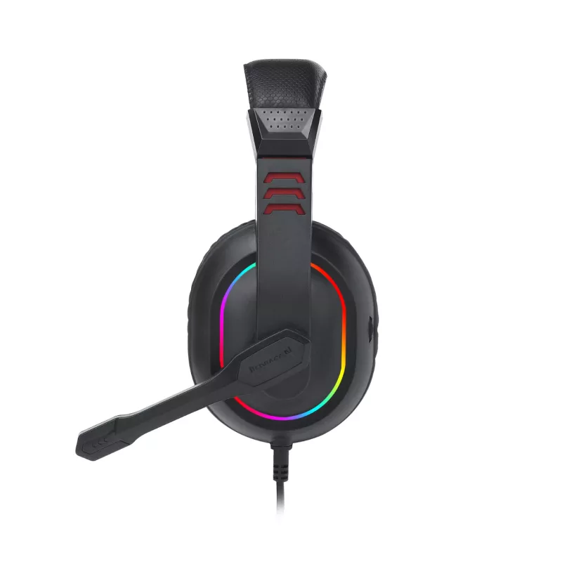 Redragon Over-Ear ARES Aux RGB -peliheadset - musta