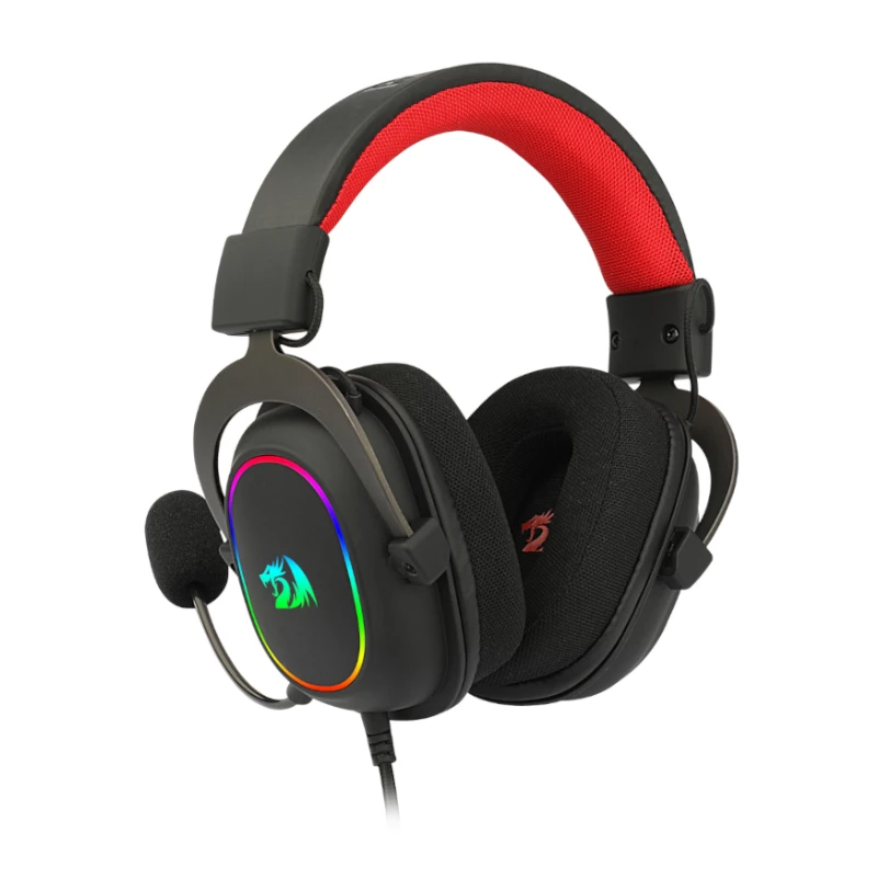 REDRAGON Over-Ear ZEUS-X USB RGB -pelihuomiopuhelin - musta