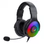 Redragon Pandora Over-Ear RGB-pelikuulokemikrofoni, USB (vain virta) / Aux (mikrofoni ja kuulokkeet), musta