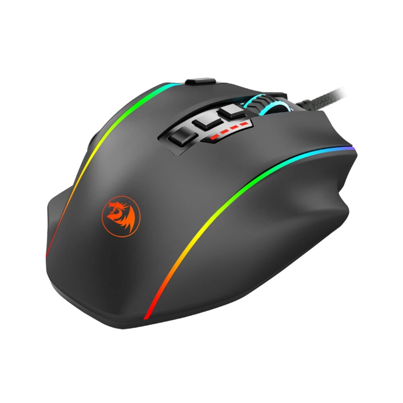 REDRAGON PERDICTION 4 12400DPI RGB MMO ergonominen pelihiiri - musta