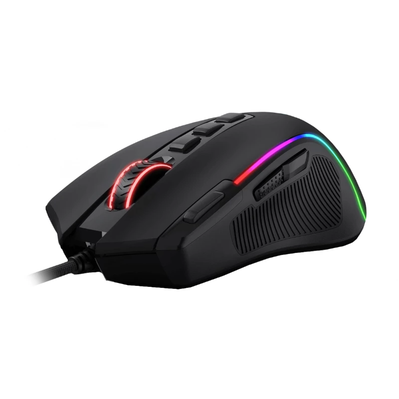 REDRAGON PREDATOR 4000DPI RGB ergonominen pelihiiri - musta
