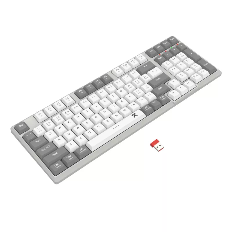 Redragon BK-7111 langaton sakset-kytkinnäppäimistö numeronäppäimistöllä, 2,4 GHz/Bluetooth, harmaa