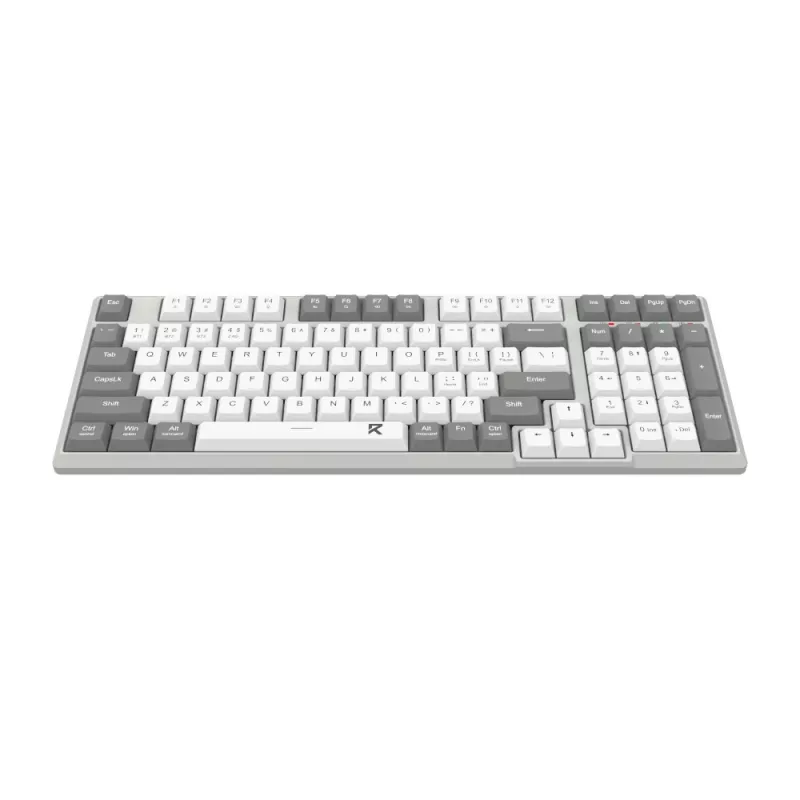 Redragon BK-7111 langaton sakset-kytkinnäppäimistö numeronäppäimistöllä, 2,4 GHz/Bluetooth, harmaa