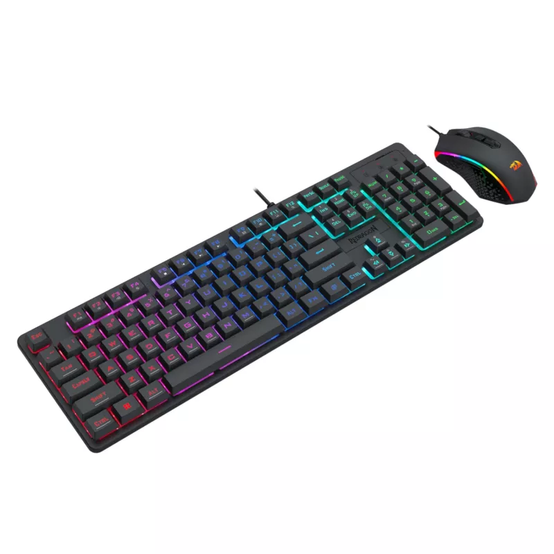 Redragon S107 RGB Gaming Essentials langallinen pelinäppäimistö- ja hiirisarja