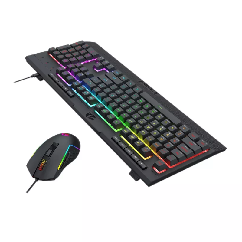 Redragon S151 RGB -pelinäppäimistö- ja hiiriyhdistelmä - musta