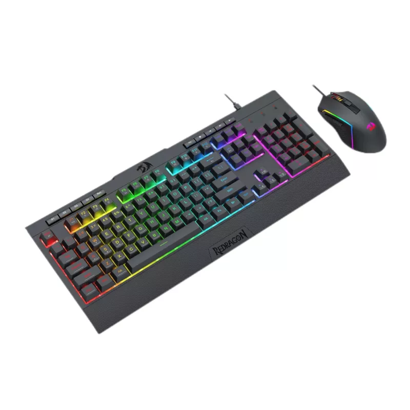 Redragon S151 RGB -pelinäppäimistö- ja hiiriyhdistelmä - musta