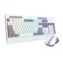 Redragon S151 johdollinen RGB-pelitietokoneen näppäimistö- ja hiirisarja - valkoinen ja harmaa