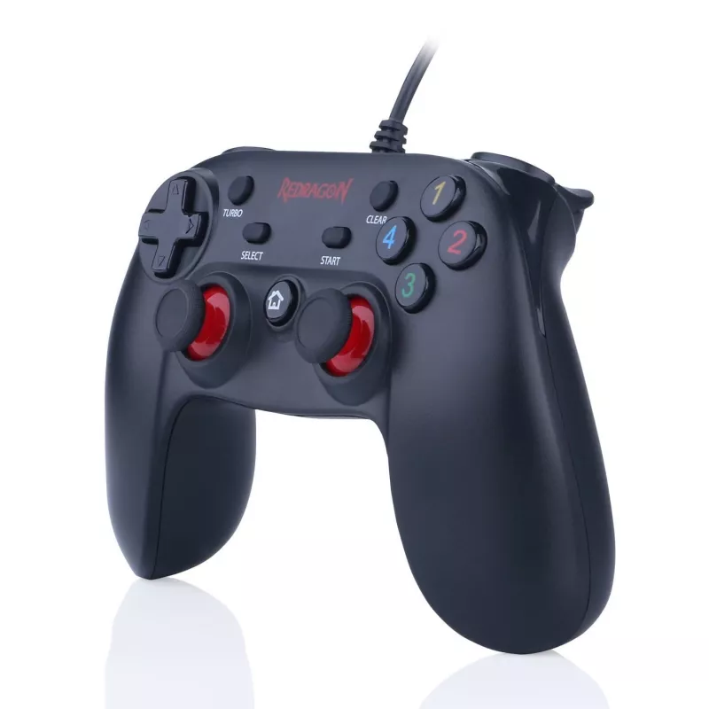 REDRAGON SATURN langallinen X/D-input PC-ohjain musta
