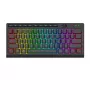 Redragon SHIVA K522 PRO RGB langaton pelinäppäimistö - Tri-Mode TKL mekaaninen, Hot-Swappable Red Switches, musta
