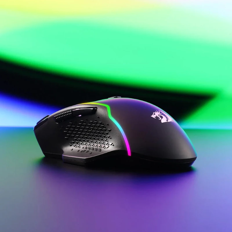 REDRAGON Taipan Pro 10000DPI RGB langaton pelihiiri - musta
