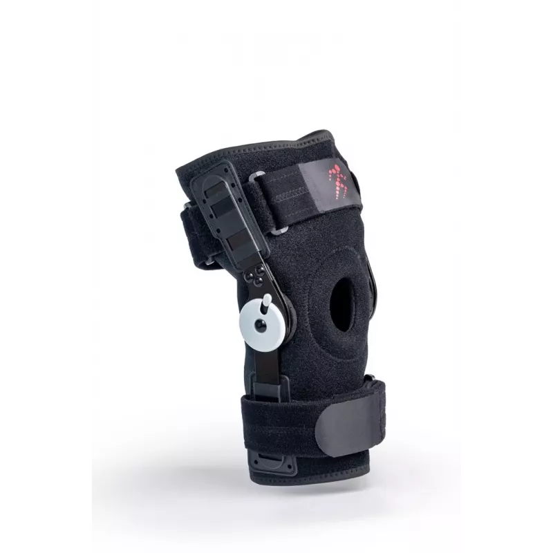 REH Stabilmax O-1241/M avoin patella lyhyt polvituki, medium, musta