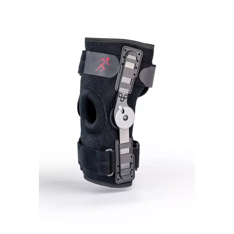 REH Stabilmax O-1241/M avoin patella lyhyt polvituki, medium, musta