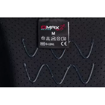 REH Stabilmax O-1241/XXL avoin lyhyt polvituki joustavilla stabilaattoreilla, rei'itetyllä neopreenilla, musta, koko XXL