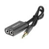 REMAX Qulmax 3,5mm Share Jack -kaapeli RL-20S harmaa