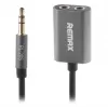 REMAX Qulmax 3,5mm Share Jack -kaapeli RL-20S harmaa