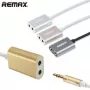 REMAX Qulmax 3,5mm Share Jack -kaapeli RL-20S harmaa