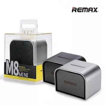 Remax yleiskäyttöinen kannettava Bluetooth-kaiutin M8 Mini hopea