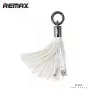 REMAX Universal Tassels Ring -kaapeli Micro USB -liitäntään, valkoinen