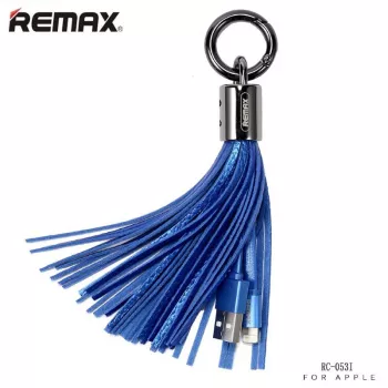 REMAX yleinen Tassels Ring datakaapeli Lightning sininen