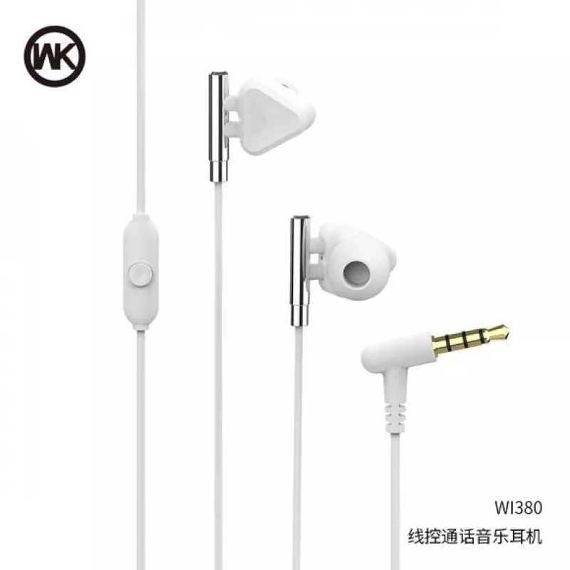 REMAX yleismalli WI380 harmaa johdolliset in-ear-kuulokkeet mikrofonilla