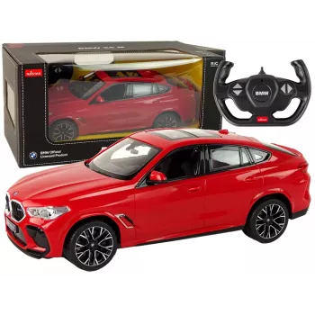 RC-kaukosäädettävä auto BMW X6 Rastar Pilot punainen 1:14