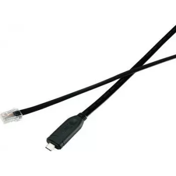 Renkforce RF-4379720 USB-C–RJ45 Gigabit Ethernet -adapteri, musta