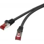 Renkforce RF-4737380 Cat6 S/FTP -verkkokaapeli, 1 m, kullatut RJ-45, harmaa