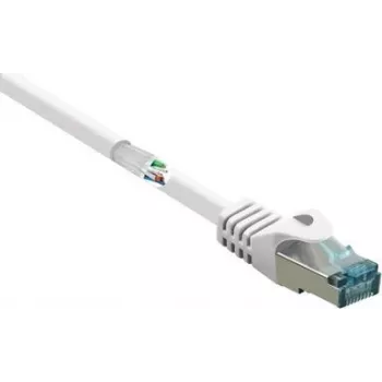 RENKFORCE RF-5043914 Cat6a S/FTP RJ45 -verkkokaapeli, 1 m, valkoinen, LSZH
