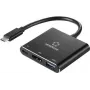 Renkforce RF-5133676 USB-C - HDMI-moniporttiadapteri Power Deliveryllä ja USB-A:lla, 4K, 20 cm, musta