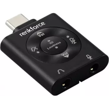 Renkforce RF-6615888 USB-C 3,5 mm -audioadapteri DAC:lla iPadille, iPhonelle, iPodille ja USB-C-laitteille