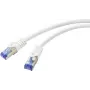 Renkforce RF-6830454 CAT 6a S/FTP patch-kaapeli, RJ45, 2 m, valkoinen
