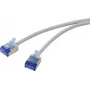 Renkforce RF-7116930 CAT 6a U/FTP ultra-ohut verkko-patch-kaapeli, RJ45, 2 m, harmaa
