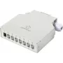 Renkforce RF-7187896 DIN-kiskoadapteri, 8-porttinen kotelo ilman varustusta, vaaleanharmaa