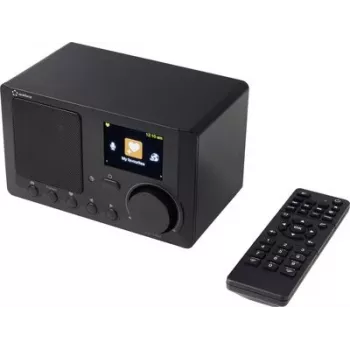Renkforce RF-IR-MONO2 internet-pöytäradio Bluetoothilla, DLNA, herätystoiminto, musta (RF-7191140)