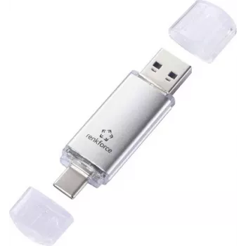 Renkforce RF-USBOS-240 USB-muistitikku 128 GB hopea USB-A & USB-C RF-7577906