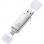 Renkforce RF-USBOS-240 USB-muistitikku 128 GB hopea USB-A & USB-C RF-7577906