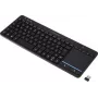 Renkforce RF-WLTKB-300 langaton näppäimistö hollantilainen QWERTY musta sisäänrakennetulla kosketuslevyllä (RF-6904036)